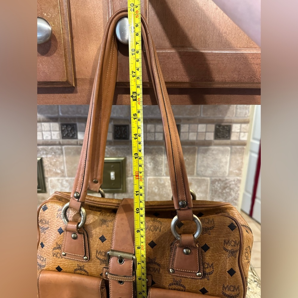 MCM Cognac Visetos Satchel ✨🎉Host Pick 🎉✨ - Picture 15 of 16